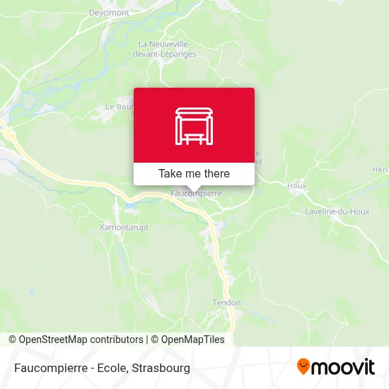 Faucompierre - Ecole map