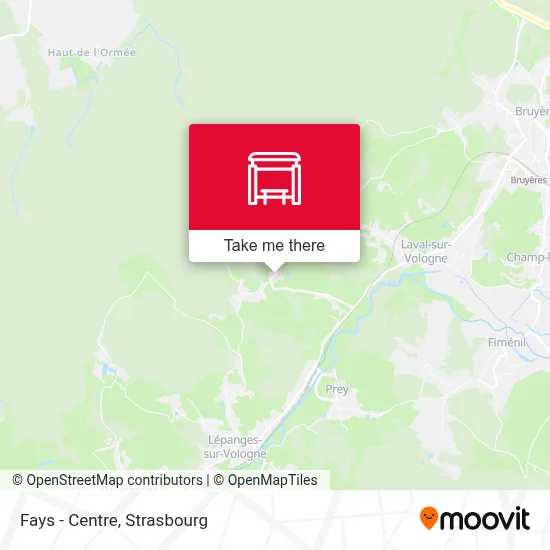 Fays - Centre map