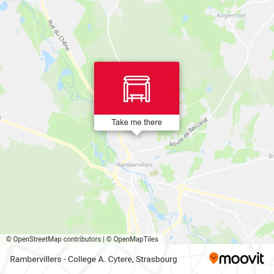 Rambervillers - College A. Cytere map