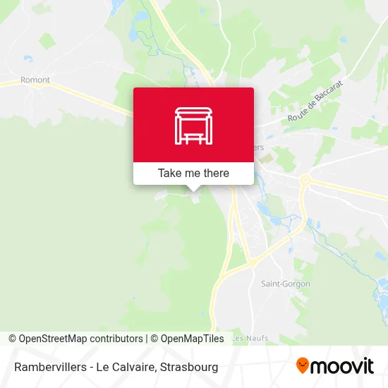 Rambervillers - Le Calvaire map