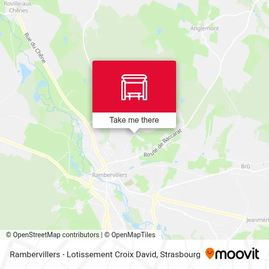 Rambervillers - Lotissement Croix David map