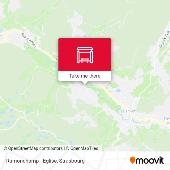 Mapa Ramonchamp - Eglise