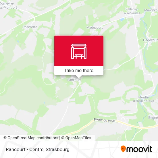 Mapa Rancourt - Centre