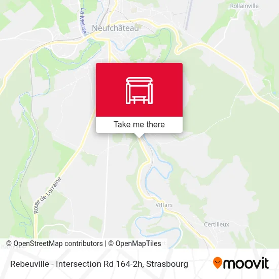 Rebeuville - Intersection Rd 164-2h map