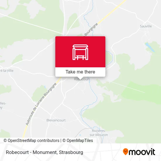 Robecourt - Monument map