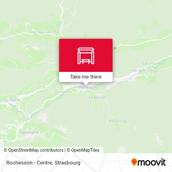 Mapa Rochesson - Centre
