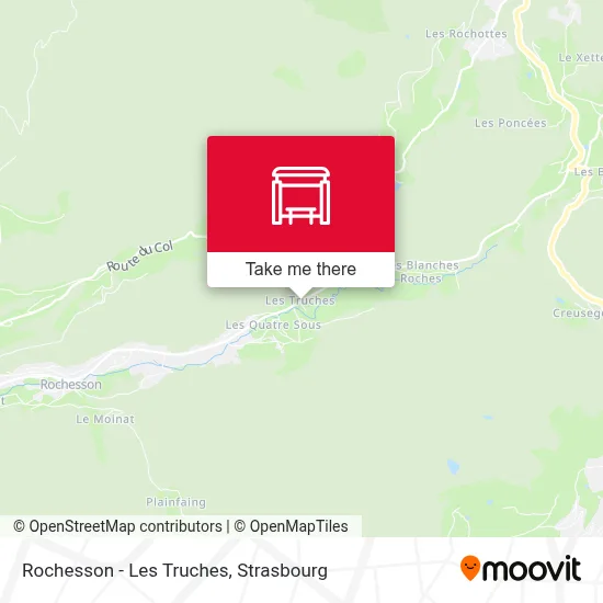 Rochesson - Les Truches map
