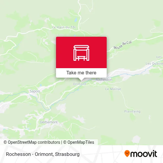 Rochesson - Orimont map