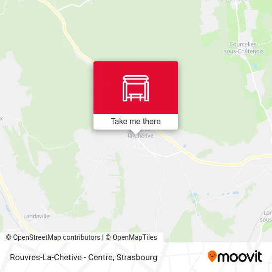 Mapa Rouvres-La-Chetive - Centre