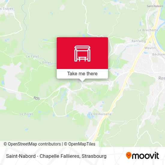 Saint-Nabord - Chapelle Fallieres map