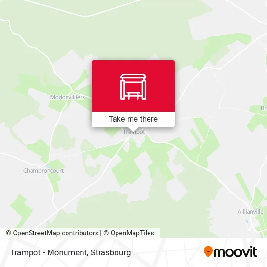 Trampot - Monument map