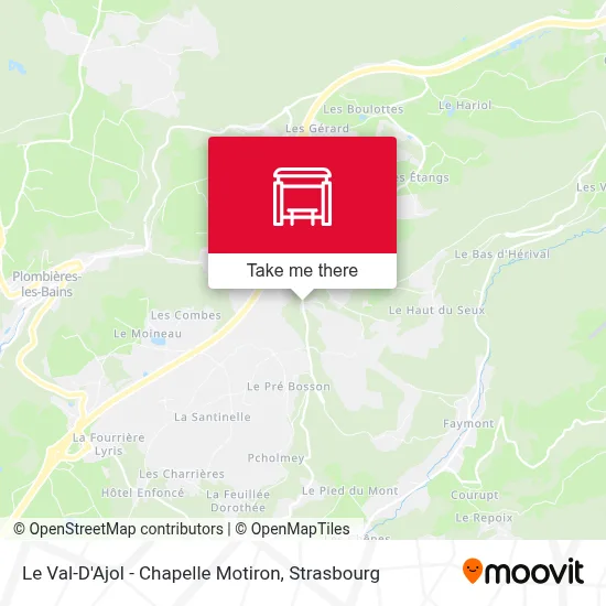 Le Val-D'Ajol - Chapelle Motiron map