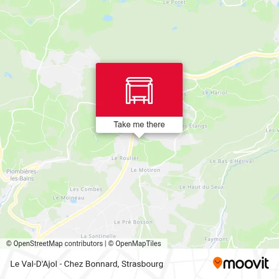 Le Val-D'Ajol - Chez Bonnard map