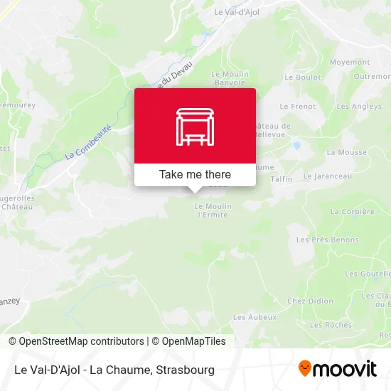Le Val-D'Ajol - La Chaume map