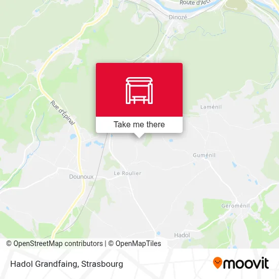 Hadol Grandfaing map