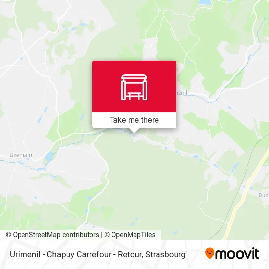 Urimenil - Chapuy Carrefour - Retour map