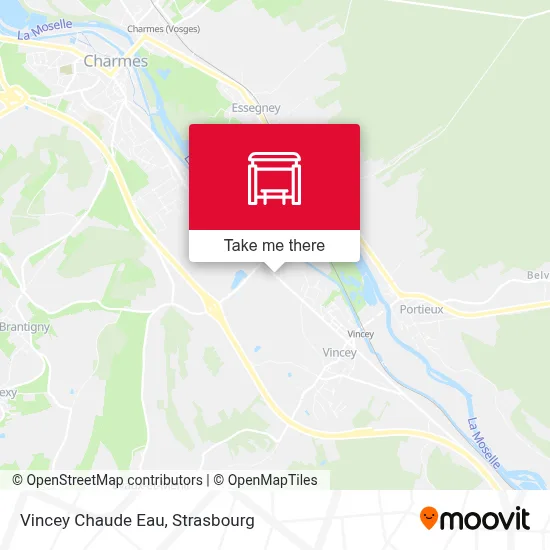 Vincey Chaude Eau map