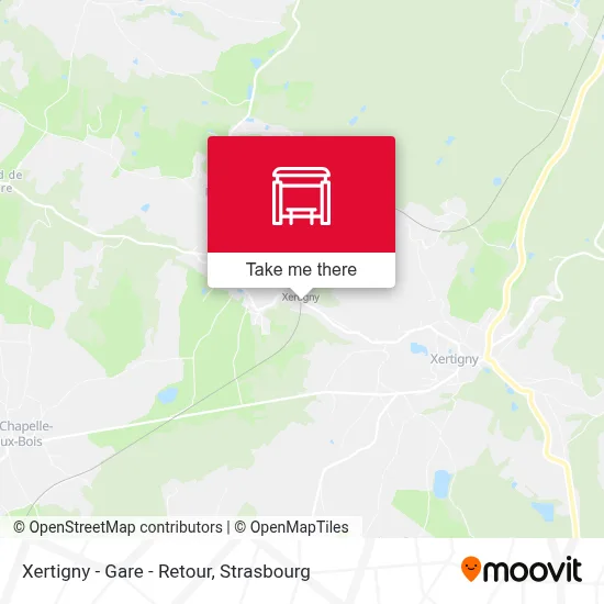 Xertigny - Gare - Retour map