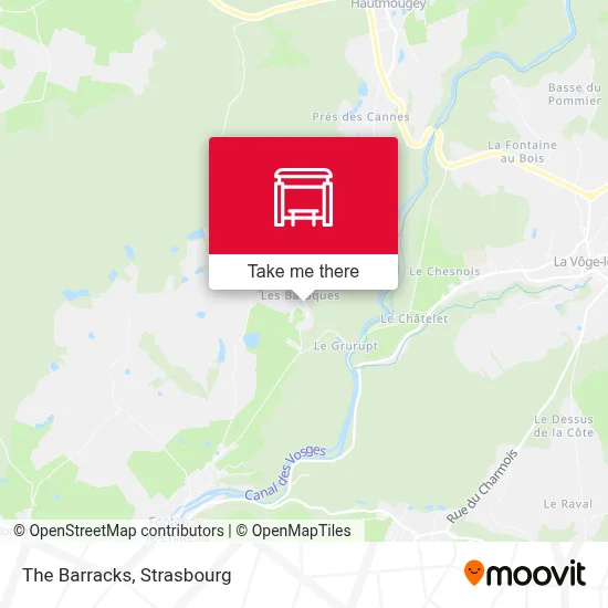 Les Baraques map