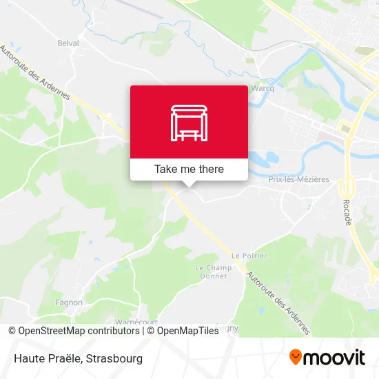 Haute Praële map