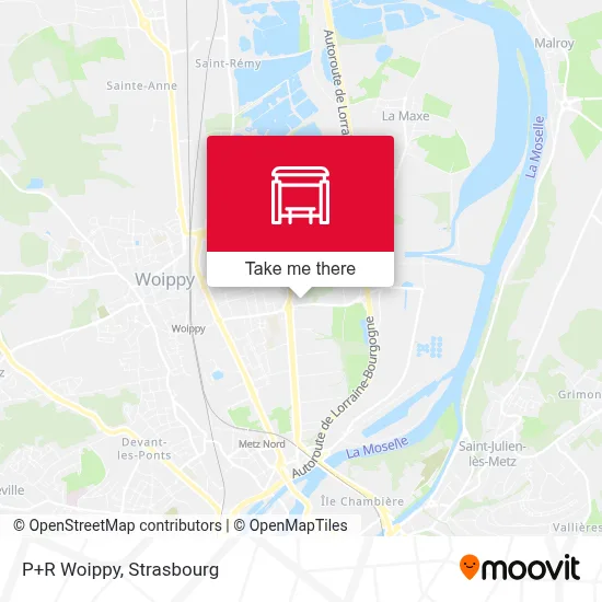 P+R Woippy map