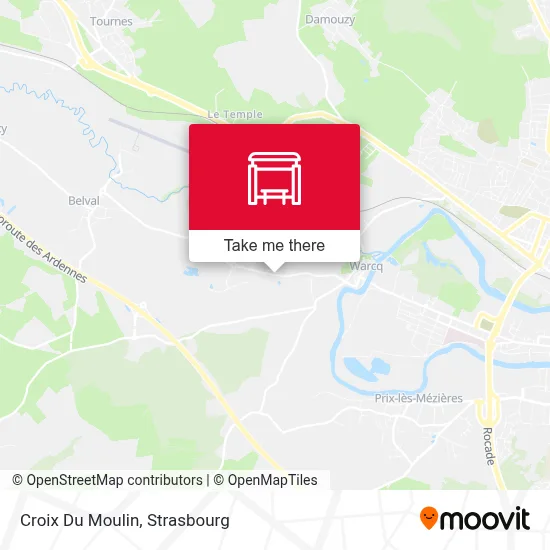 Croix Du Moulin map