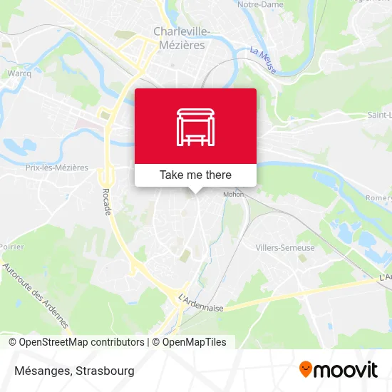 Mésanges map