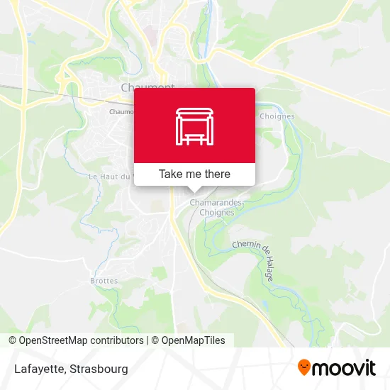 Lafayette map
