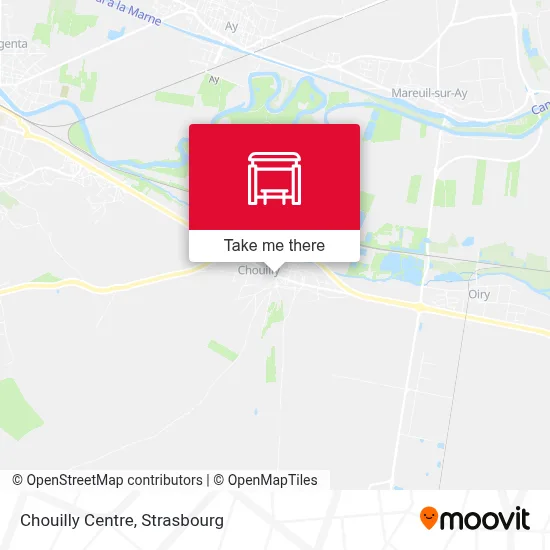 Chouilly Centre map