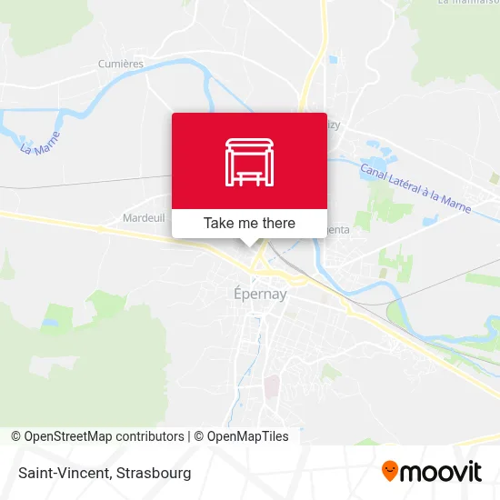Saint-Vincent map