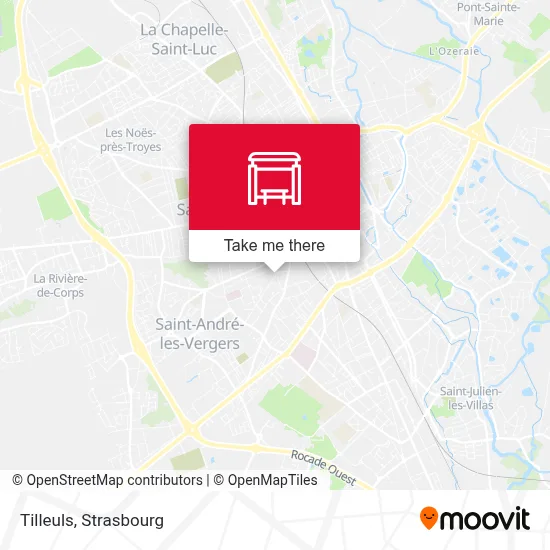 Tilleuls map