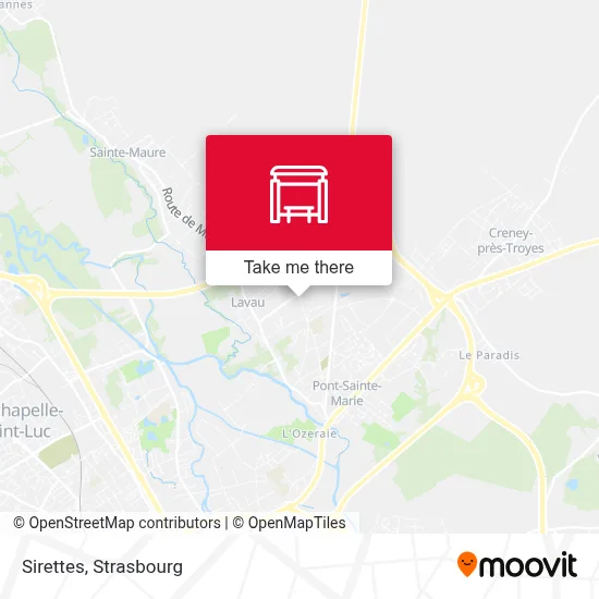 Sirettes map