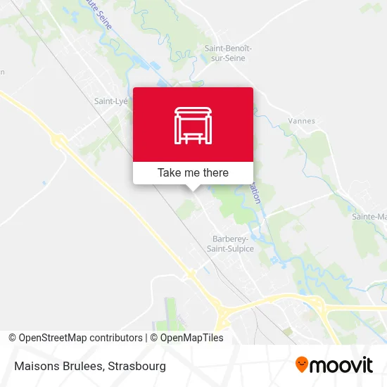 Maisons Brulees map