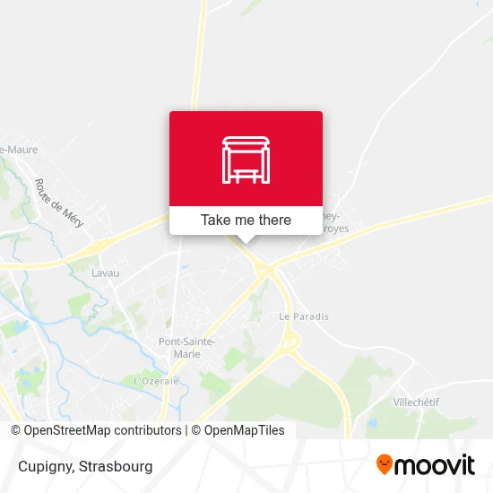 Cupigny map