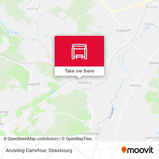 Anzeling Carrefour map