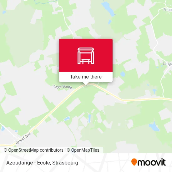 Azoudange - Ecole map