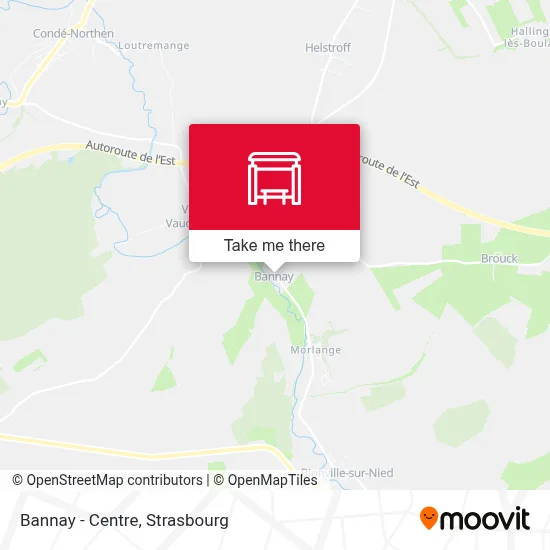 Bannay - Centre map