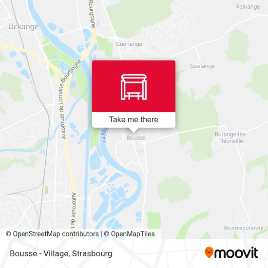 Bousse - Village map