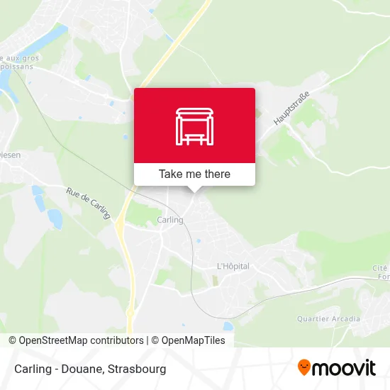 Carling - Douane map