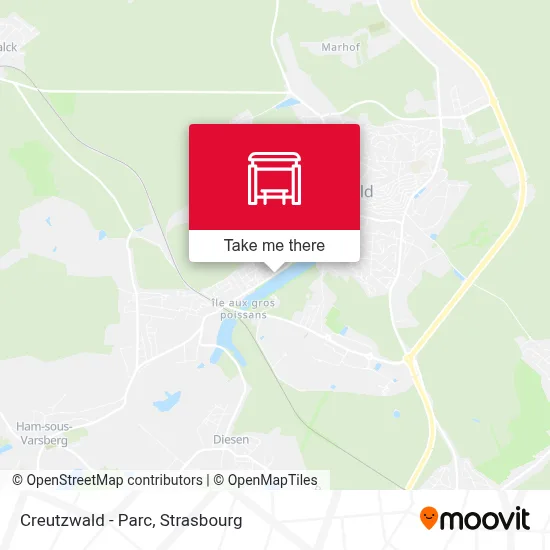 Creutzwald - Parc map