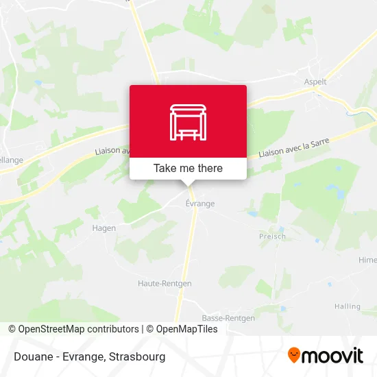 Douane - Evrange map