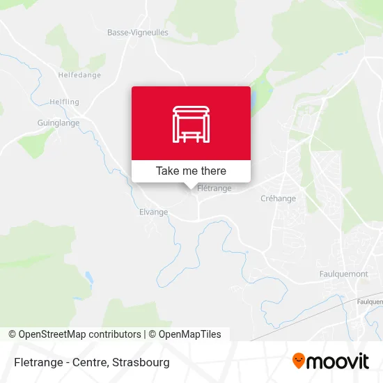 Fletrange - Centre map