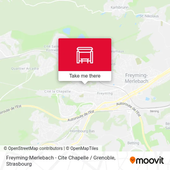 Freyming-Merlebach - Cite Chapelle / Grenoble map