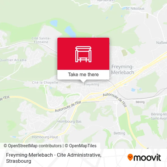 Freyming-Merlebach - Cite Administrative map
