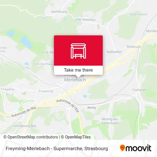 Freyming-Merlebach - Supermarche map
