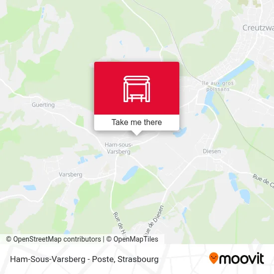 Ham-Sous-Varsberg - Poste map