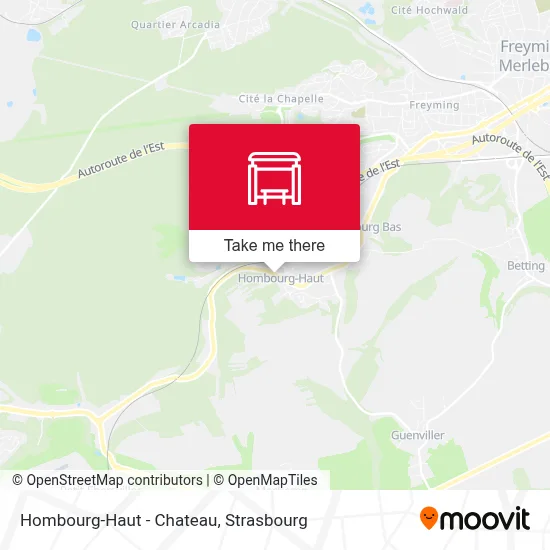 Hombourg-Haut - Chateau map