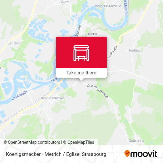 Koenigsmacker - Metrich / Eglise map