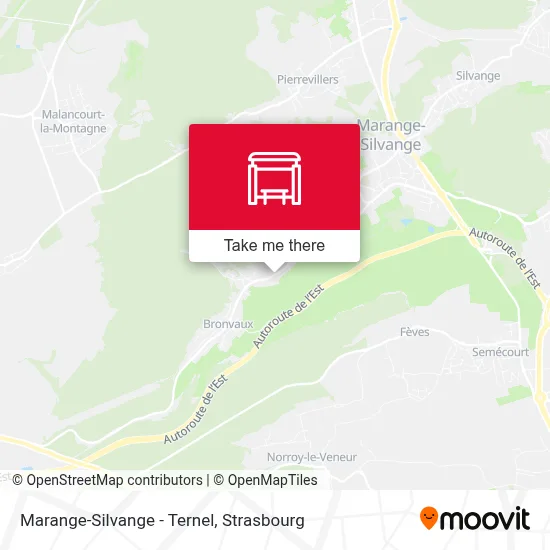 Marange-Silvange - Ternel map