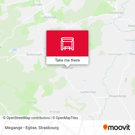 Megange - Eglise map